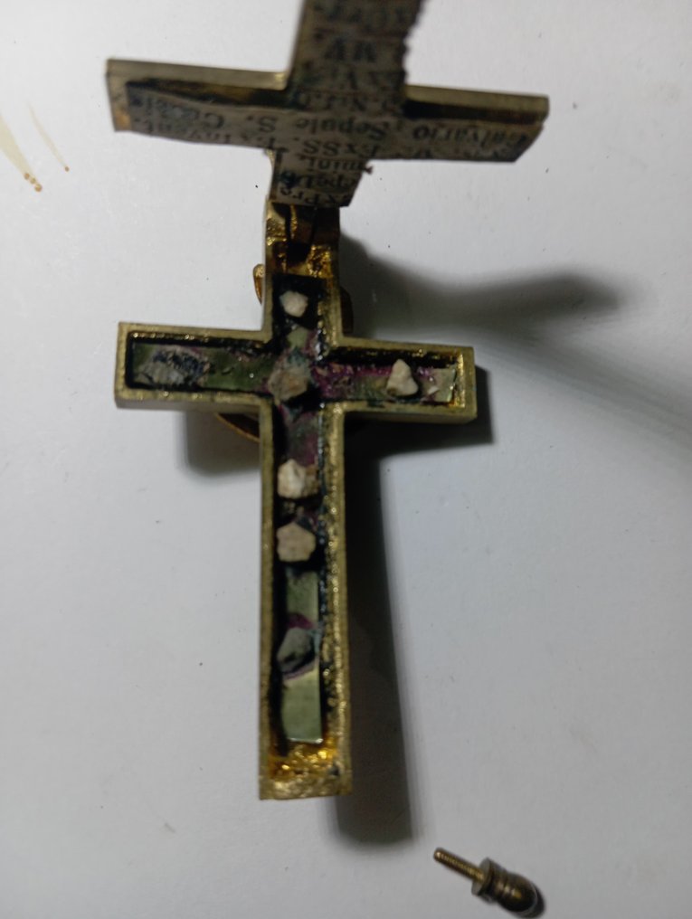  聖物匣 - 青銅色, 木 - 1850-1900 - 十字架圣物箱  #2.1