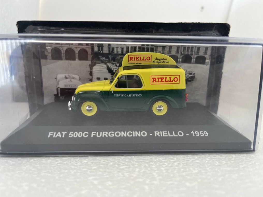 Altaya 1:43 - 模型汽车  (5) - FIAT 1100 ELR; FIAT 850 T; LANCIA ARDEA 800; FIAT 500C; FIAT 600 MULTIPLA - 广告货车 #4.3