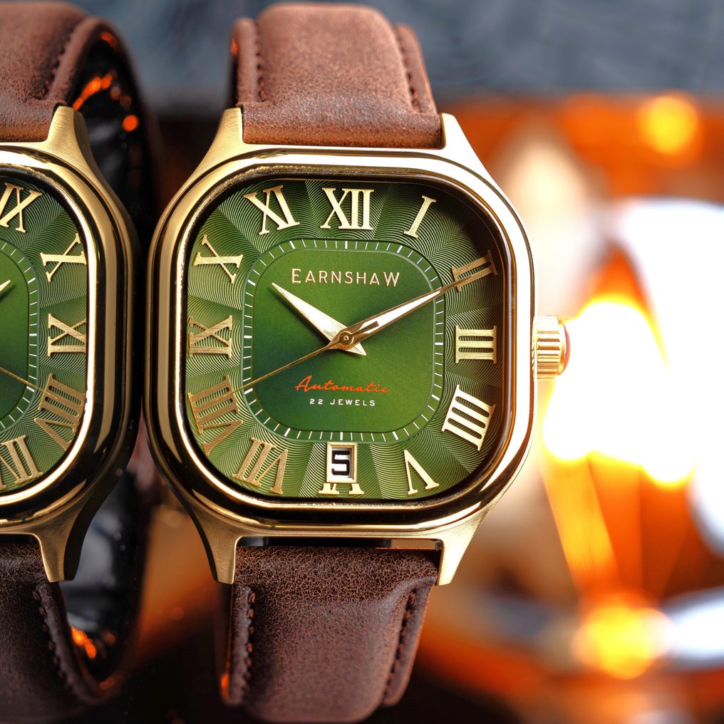 Thomas Earnshaw - Automatic - Gold - Square - Elite - NEW - χωρίς τιμή ασφαλείας - Άνδρες - 2025 #1.0