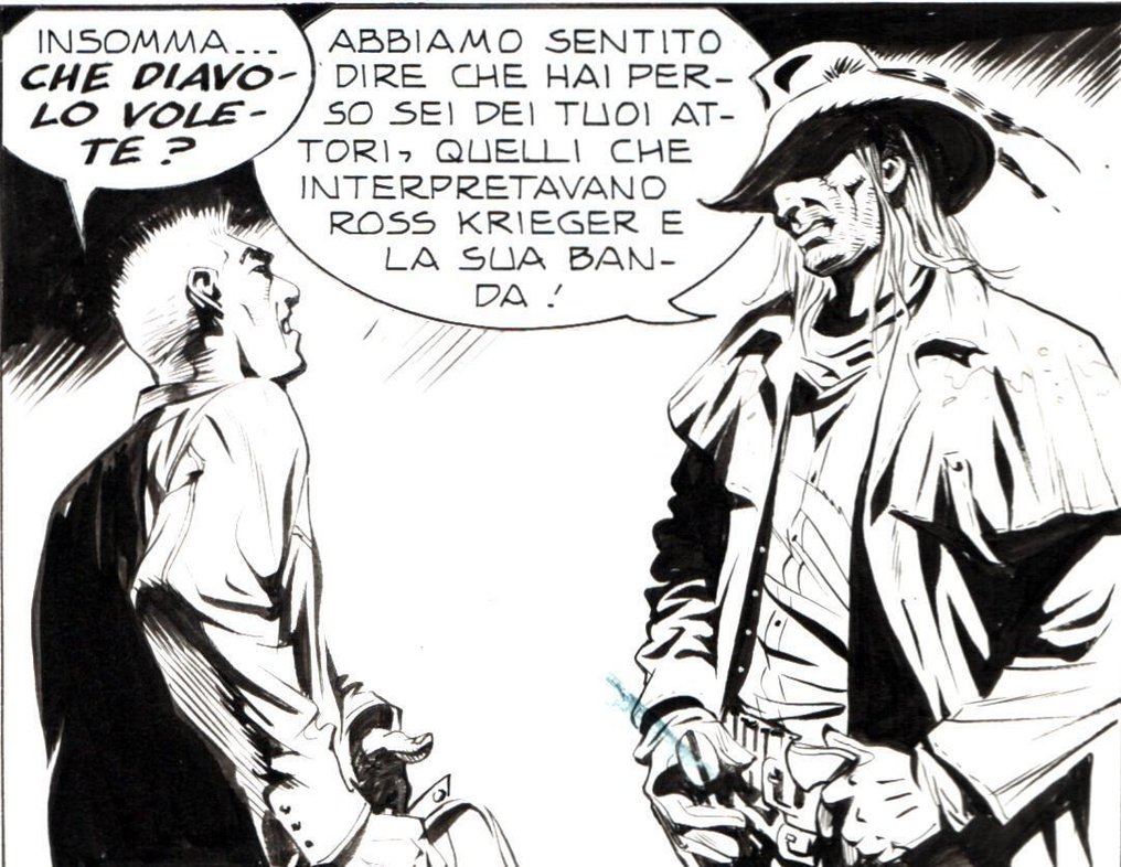 Dotti, Maurizio - 2 Original page - Dampyr #28 - "La banda dei morti viventi" - 2002 #2.1