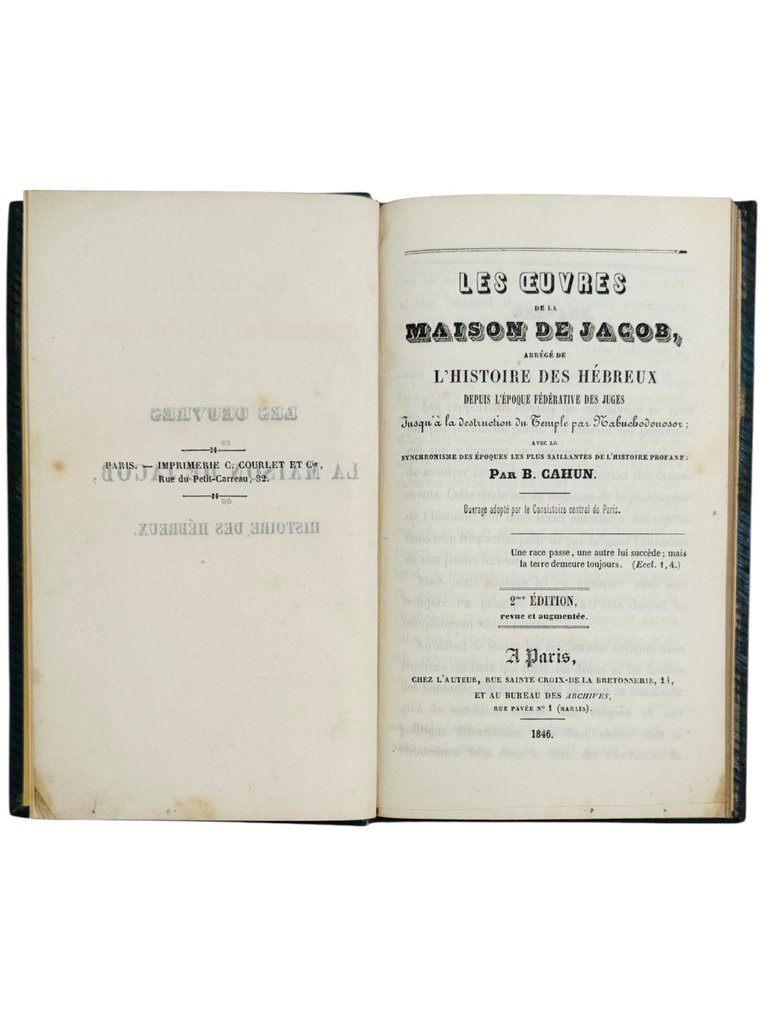 B. Cahun - Les oeuvres de la maison de Jacob - 1846 #2.1