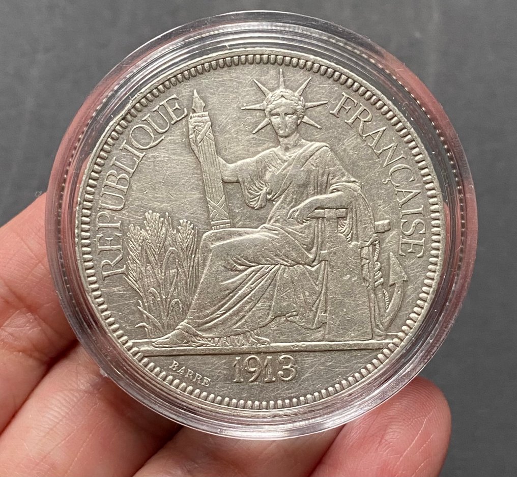 Francia Indokína. Piastre 1913  (Nincs minimálár) #1.0