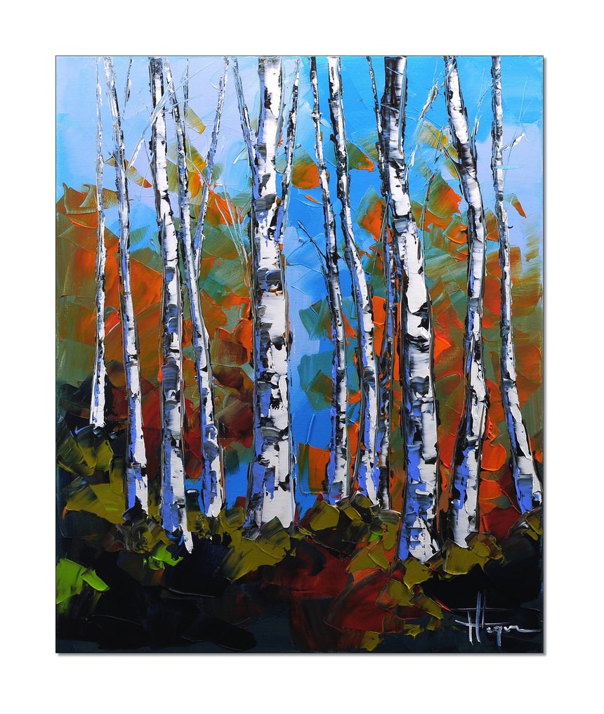 Olivier Pfleger - Mandrafina " Les bouleaux en hiver " #1.0