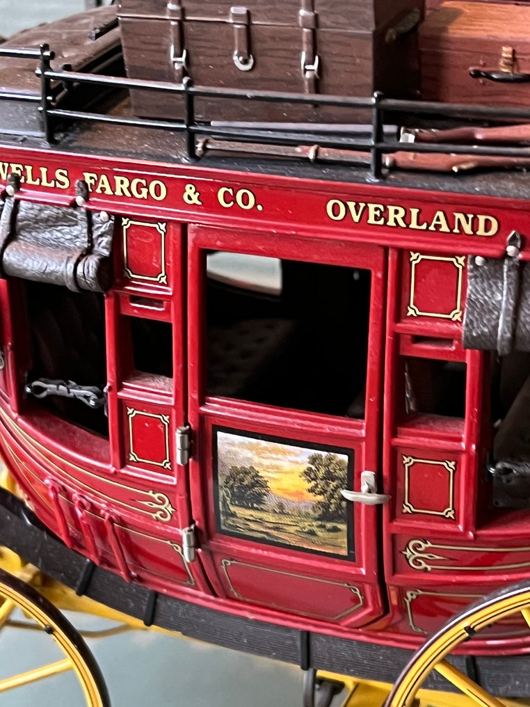 Franklin Mint 1:16 - Break miniature - Franklin Mint - Wells Fargo & Co Postkoets 1868 . #3.2