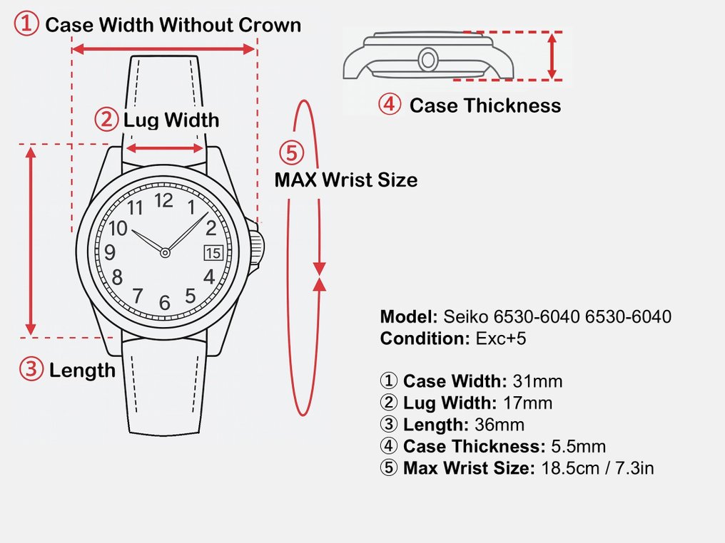 Seiko - Quartz - Sin precio de reserva - 6530-6040 - Unisex - 1985 #1.0