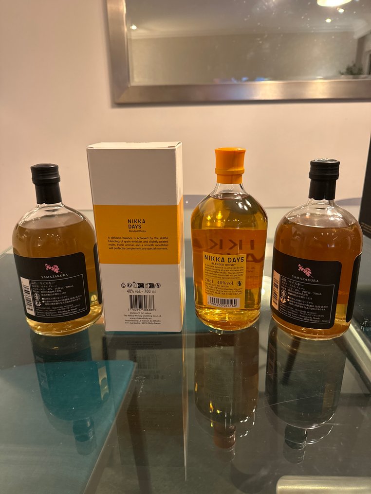 Nikka Days + Yamazakura Blended  - 70cl - 3 bottiglie #1.0