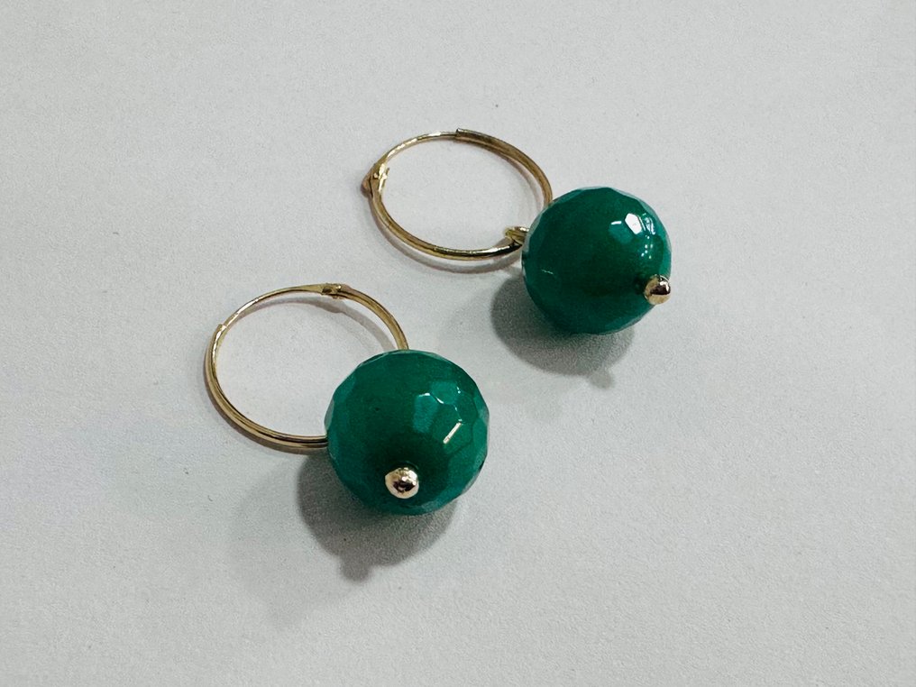 χωρίς τιμή ασφαλείας - Σκουλαρίκια - 18 καράτια Κίτρινο χρυσό - 5.00ct. tw. Τουρμαλίνης #3.2