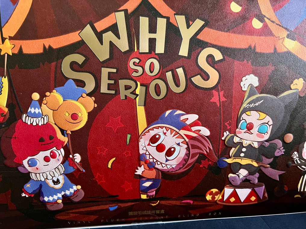 Pop Mart - Plush toy WHY SO SERIOUS Series - Vinil Plush Pendant - 2020+ - China #2.1