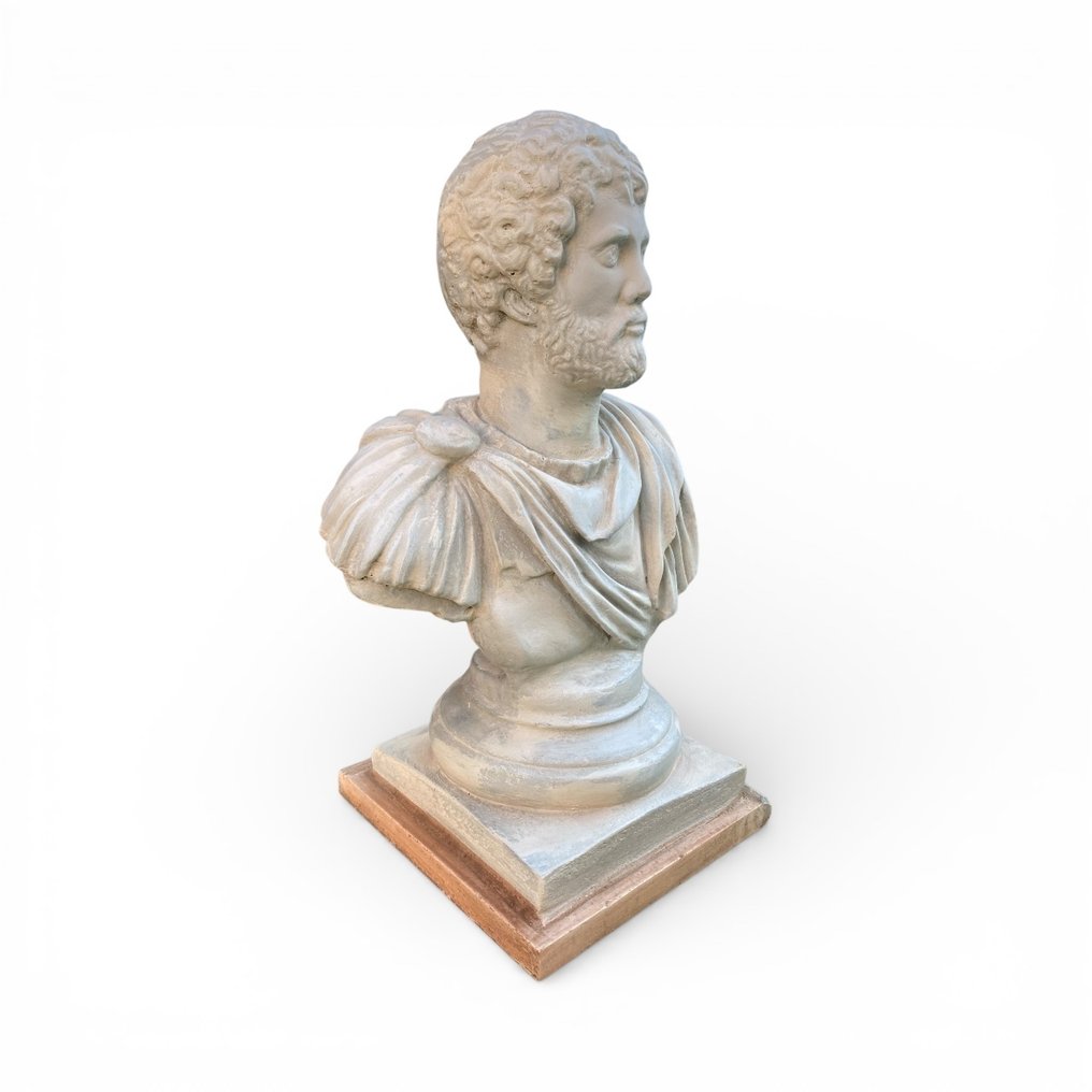Sculpture, Busto imperatore romano Adriano - 43 cm - Stone #1.0