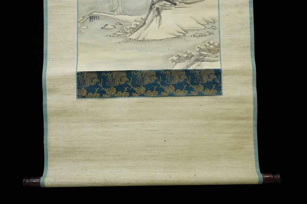 Absolute auction – Japanese Hanging Scroll – Snowy Mountain Landscape - Attributed to: Satake Hohei (佐竹 蓬平, 1750–1807) - Ιαπωνία - Τέλη της περιόδου Edo (χωρίς τιμή ασφαλείας) #4.3