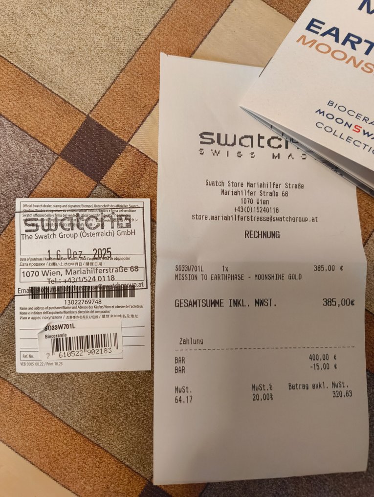 Swatch - Mission to Earthphase / Moonshine Gold - 没有保留价 - 中性 - 2025 #3.2