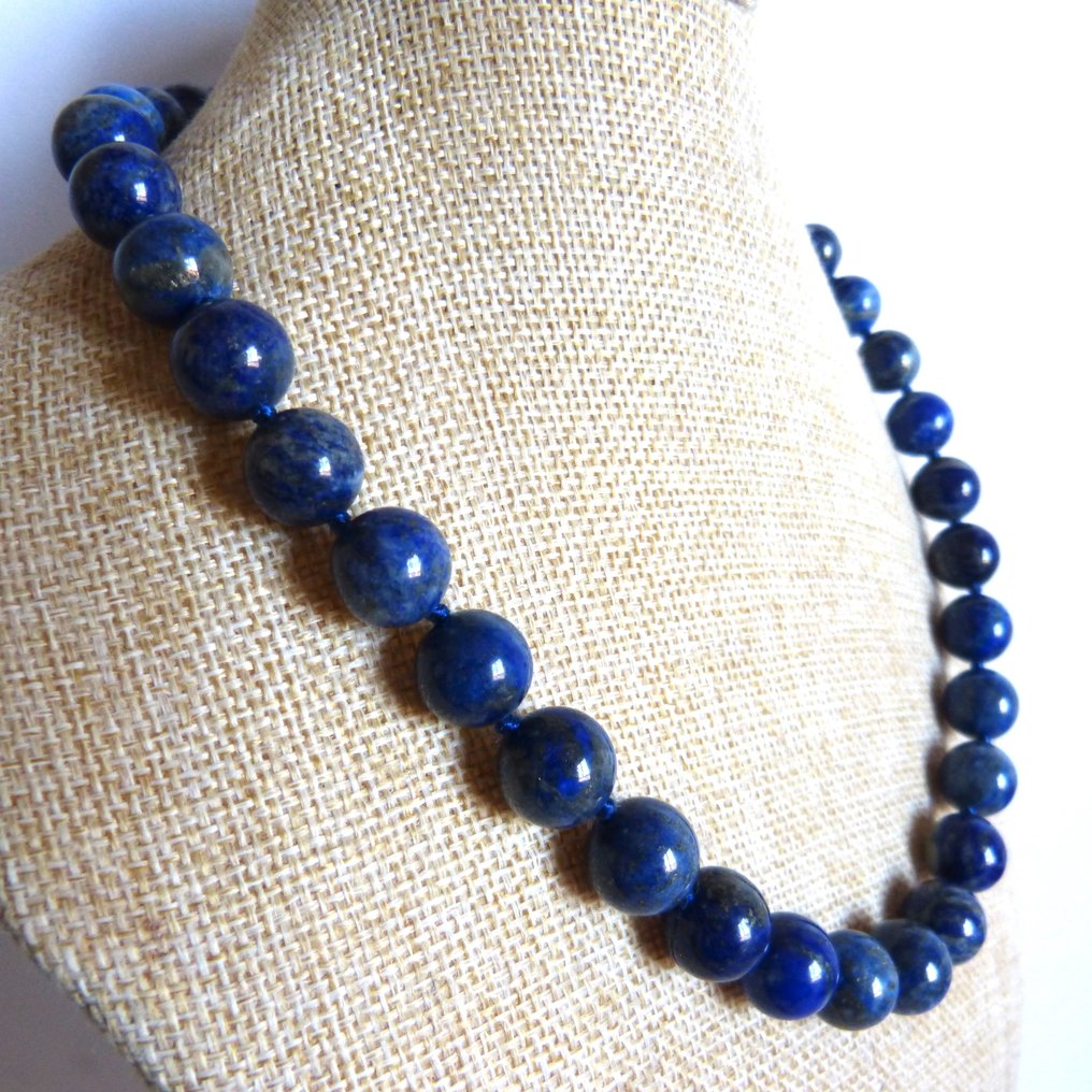 漂亮的阿富汗青金石项链 - 45 厘米- 101 g #1.0