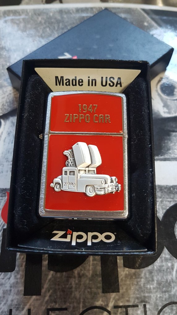 Zippo - Original Zippo Rarität Kultobjekt Zippo Car 1947 - Sem preço de reserva - Isqueiro - Chrome #1.0