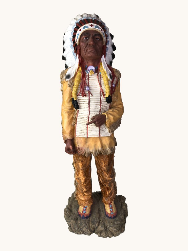 Statue, Indiaanse leider - 60 cm - Resin #1.0