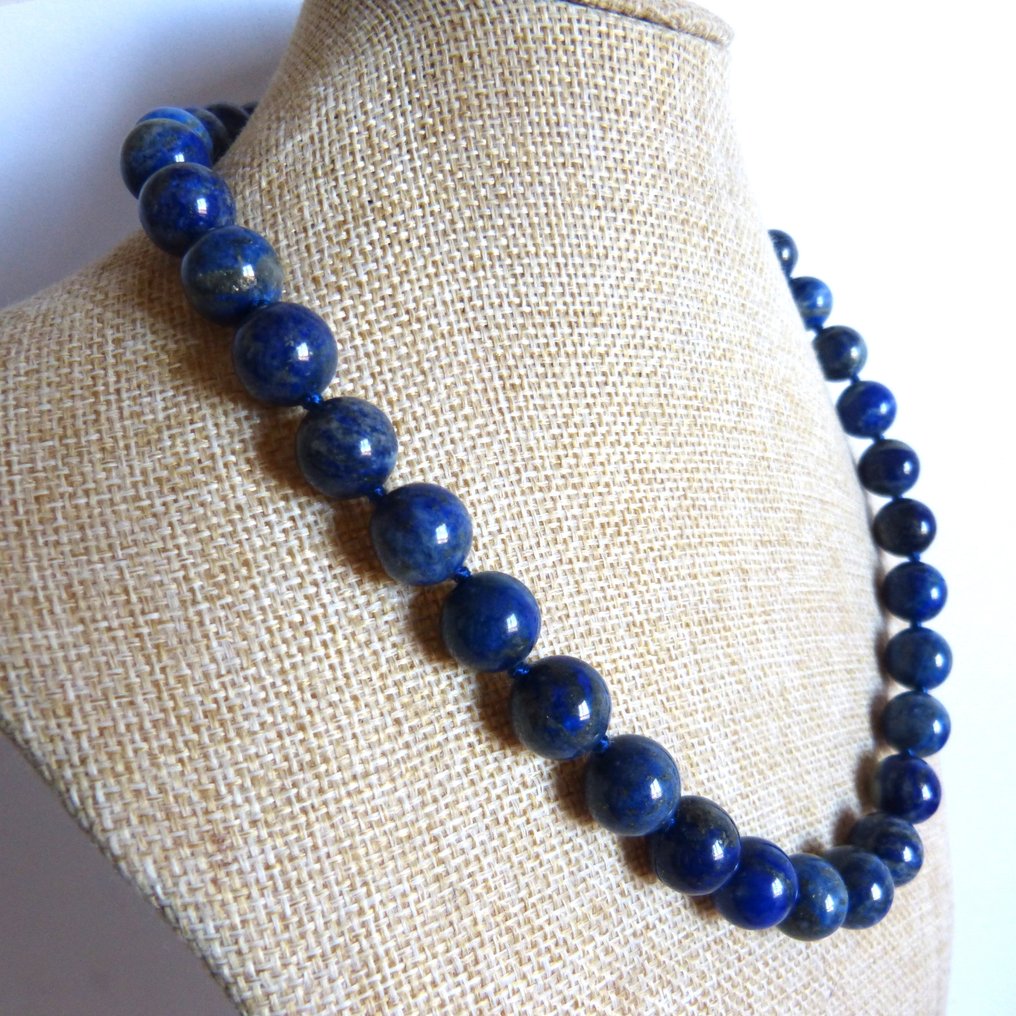 漂亮的阿富汗青金石项链 - 45 厘米- 101 g #1.0