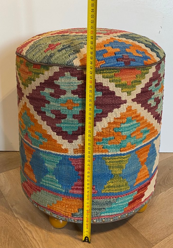 Kelim Poef（未使用/新） - 地毯 - 38 cm - 38 cm #3.2