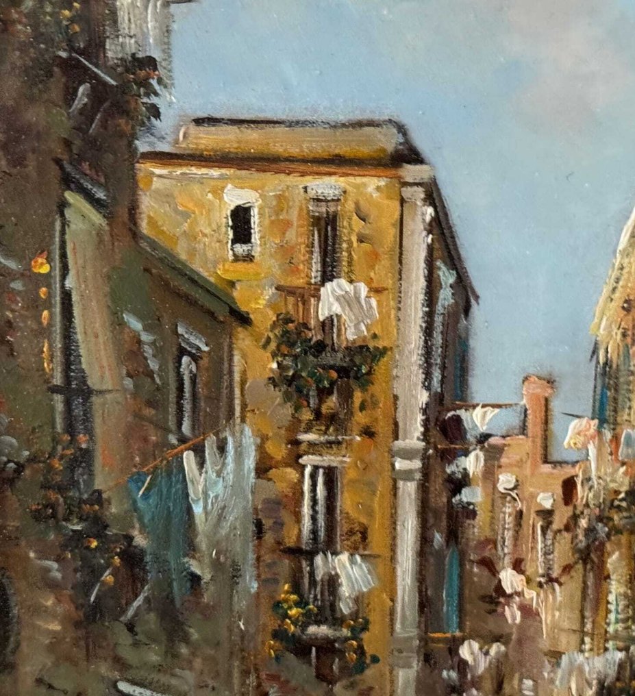 Ugo Mascolo (1948) - Strada napoletana con personaggi #3.2