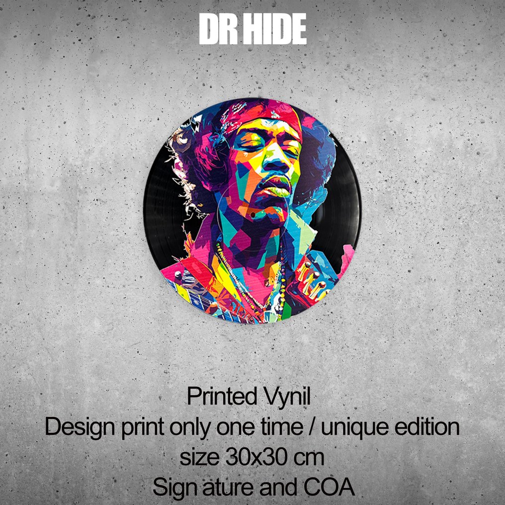 DR HIDE - Vinyl Record "Jimi Guitar 2066" #2.1