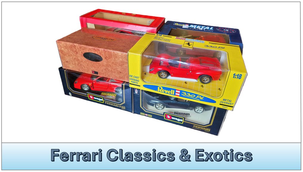 Bburago, Revell, ander 1:18 - Coche a escala  (8) #1.0