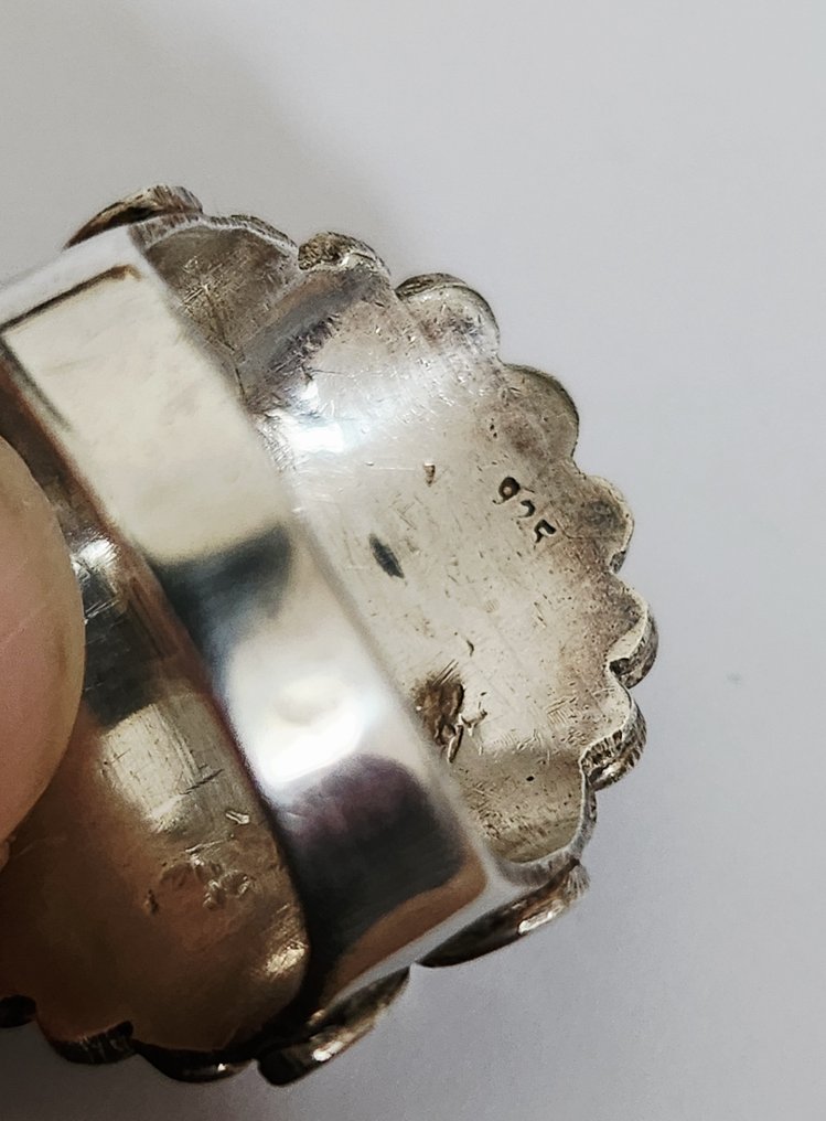 Λάπις λαζούλι - Ασημί - Δαχτυλίδι #4.3