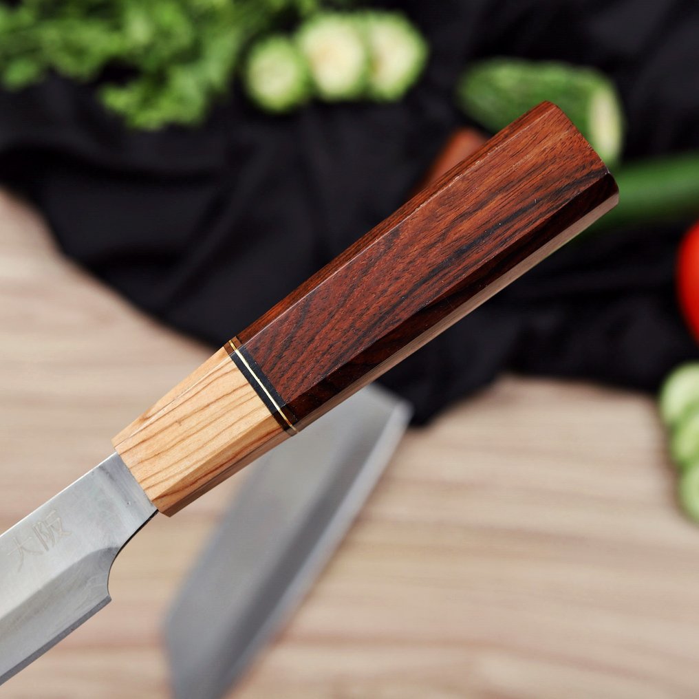 厨刀 - Chef's knife -  Japanese Style-PT-75 - 钢, 木 - 葡萄牙 - 日本钢刀套装 #3.2