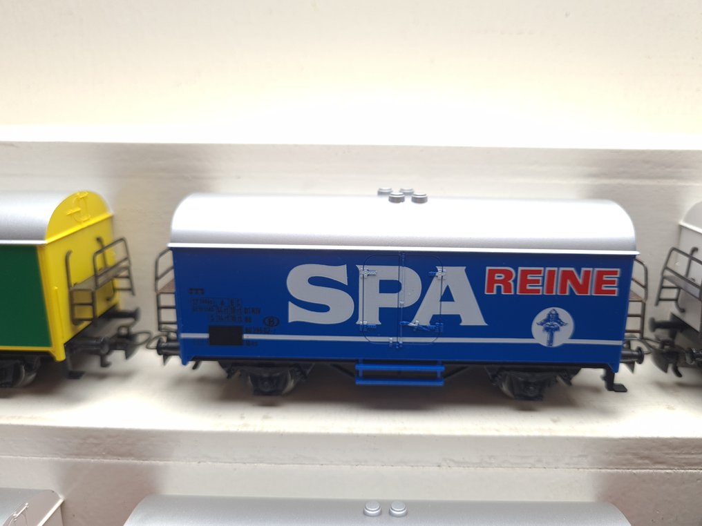 Märklin H0 - Τρένο μοντελισμού μεταφοράς εμπορευμάτων (9) - 9x διαφημιστικά οχήματα μπύρας - NMBS #4.3