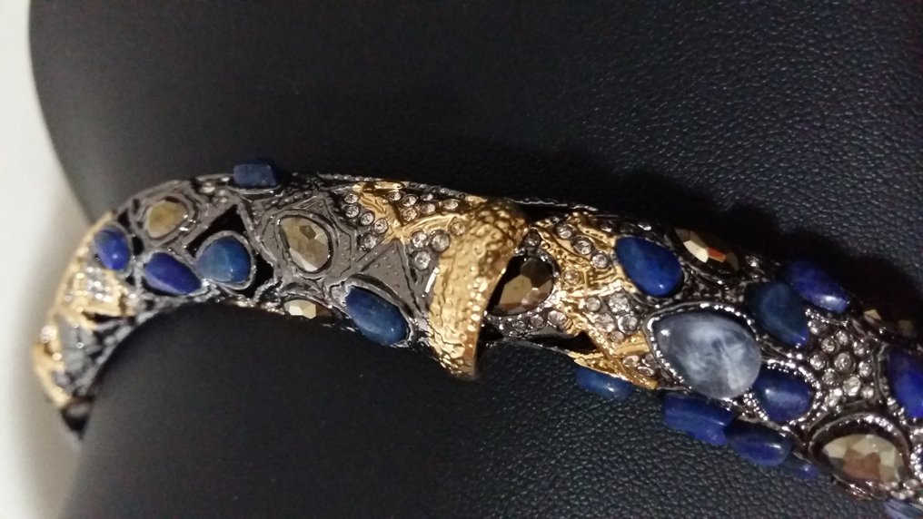 Alexis Bittar - Pietra preziosa sintetica - Placcato oro - Collana #4.3