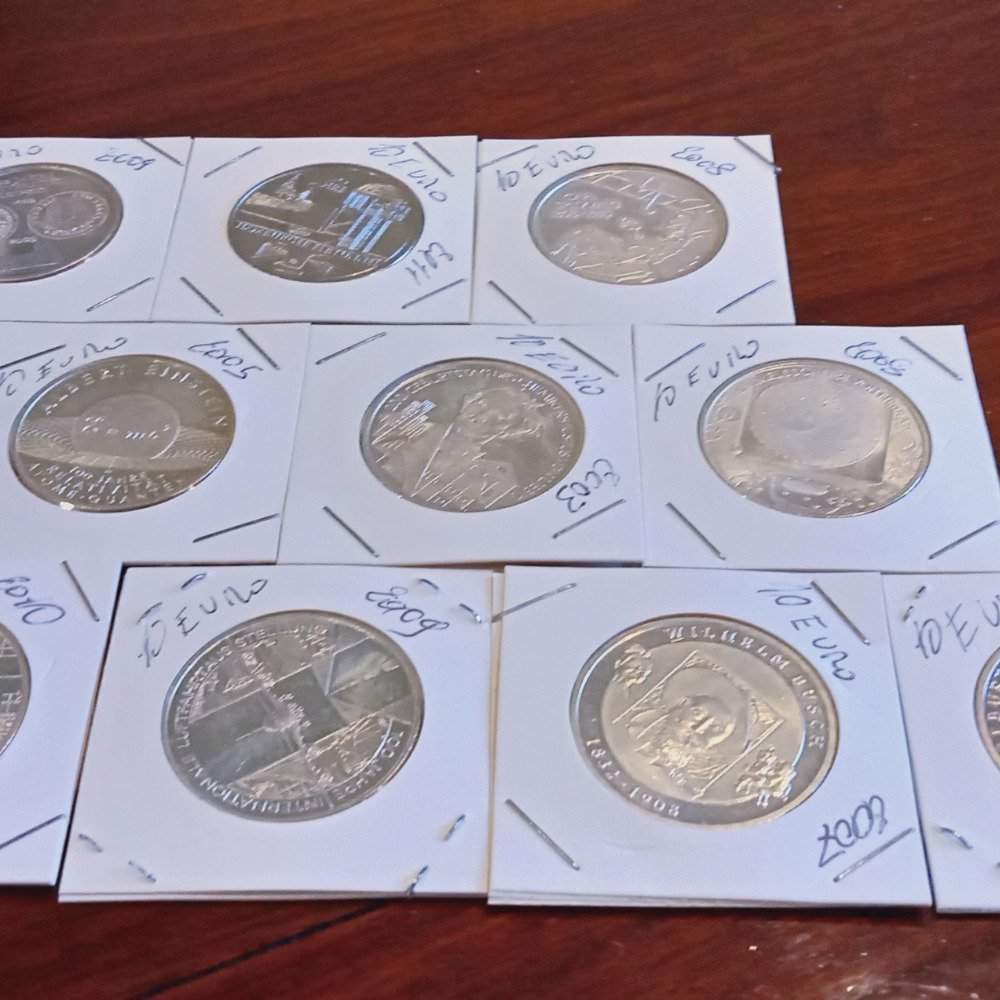 Alemania. 10 Euro 2006/2013 (12 monete) (Sin precio de reserva) #4.3