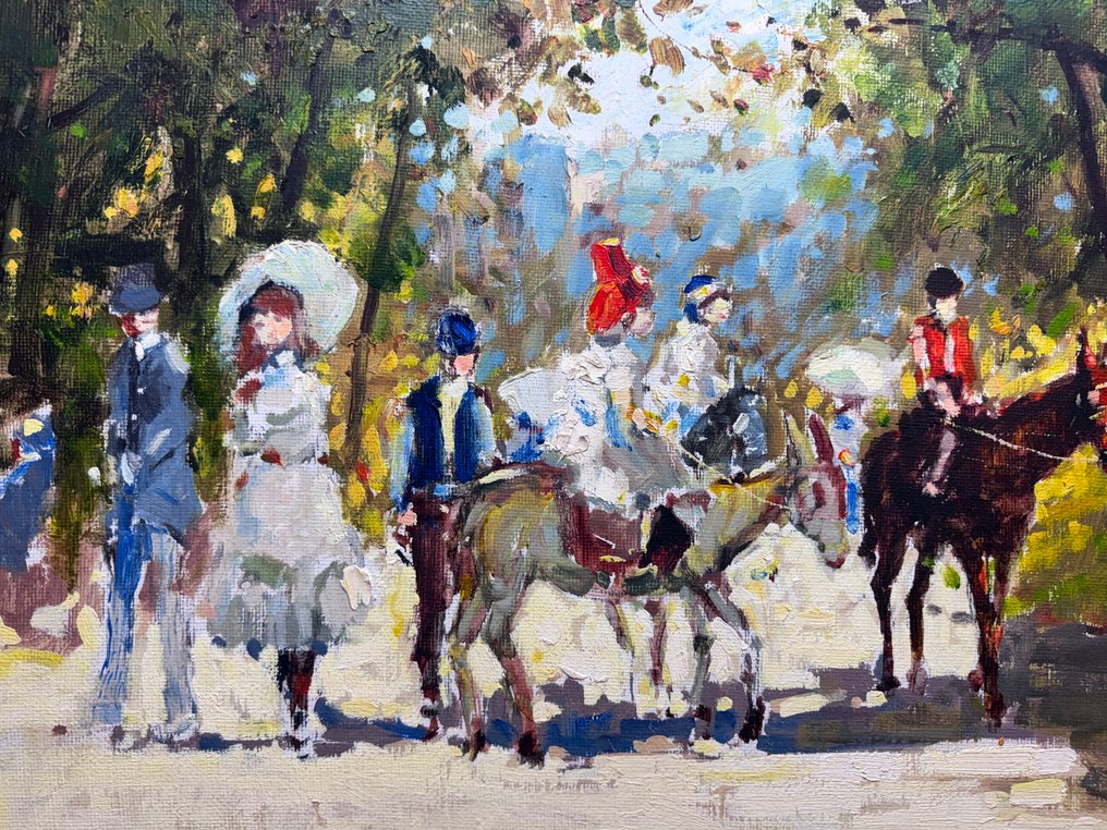 Scuola Italiana (XX), Firmato Belli - Passeggiata al Parco #3.2