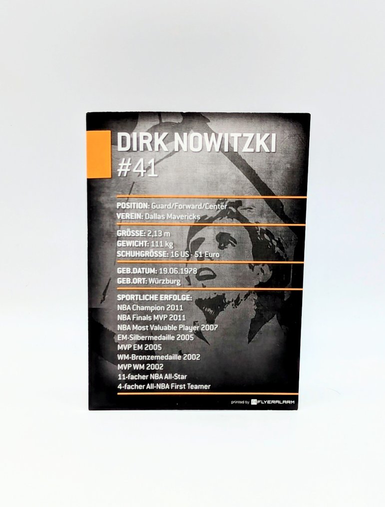 Dallas Mavericks - NBA - Dirk Nowitzki - Autogramm, Fancard  #3.2