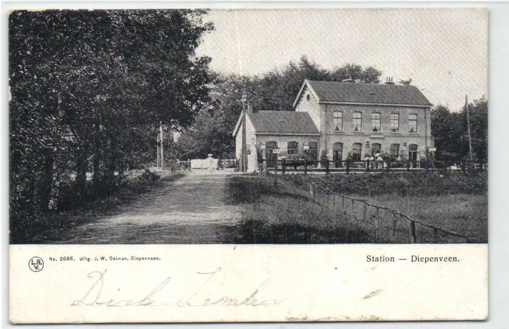 荷兰 - 轨道交通——车站、有轨电车和火车在街景中等。 - 明信片 (55) - 1900-1960 #1.0