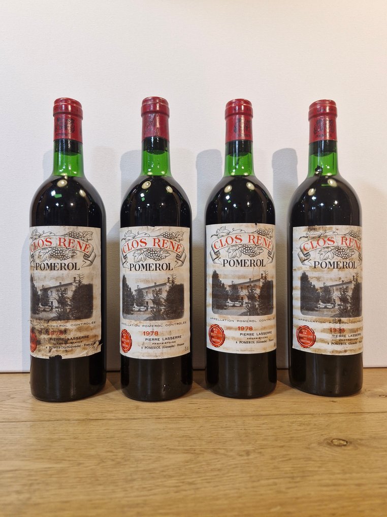 1978 Clos Rene - Pomerol - 4 Sticle (0.75L) #1.0