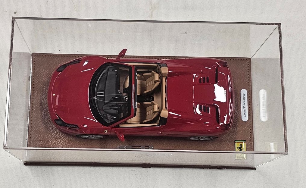 BBR 1:18 - 模型跑车 - Ferrari 458 Spider arosso Corsa 322 n.03/20 - BBR #4.3