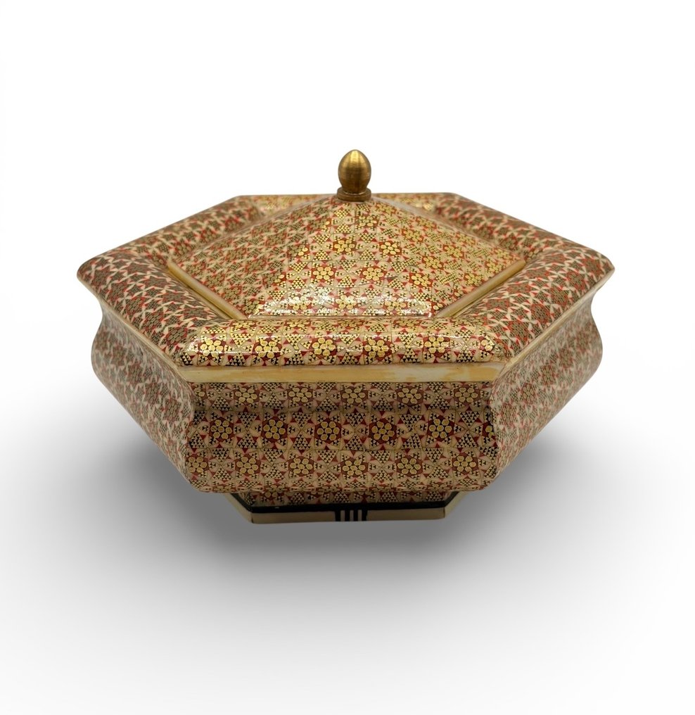 Κουτί - Anglo Persa - Ξύλο, Οστό - Ψηφιδωτό #2.1