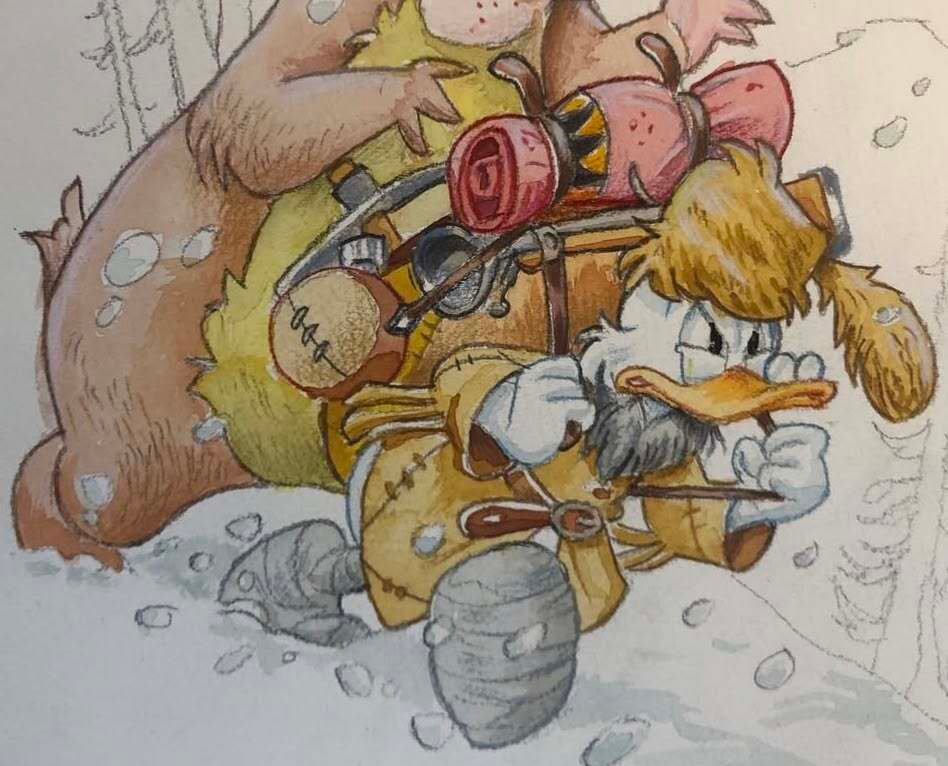 Valerio Held - 1 Watercolour - Topolino - "Amici" #3.2