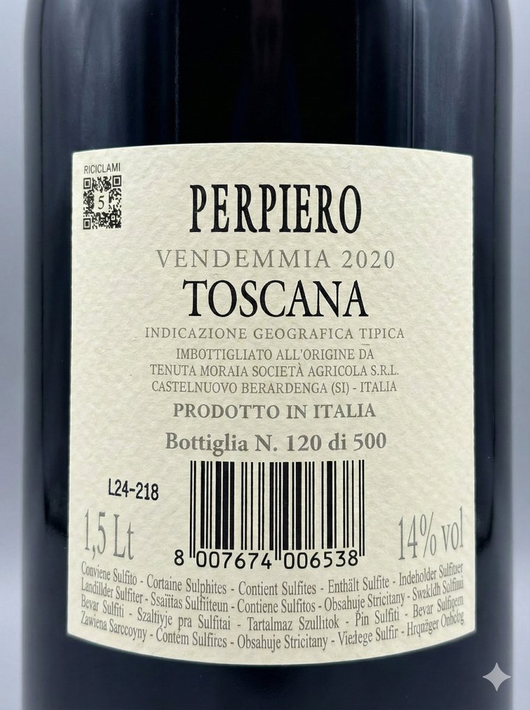 2020 Tenuta Moraia Perpiero - Τοσκάνη IGT - 1 Magnum (1,5 L) #4.3