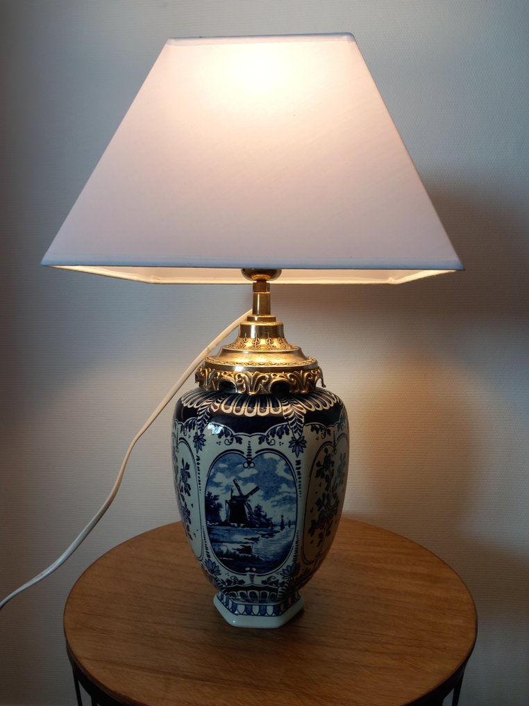 Royal Sphinx by Boch - delfts - 床頭檯燈 - 瓷器 #1.0