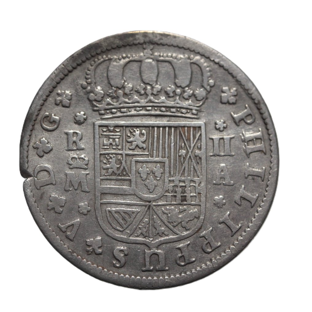 Espagne. Philippe V. 2 Reales 1721. Madrid MA. (Sans prix de réserve) #2.1