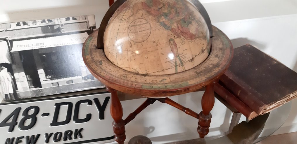 美國 - 波士顿; Gilman Joslin - Terrestrial globe - 1851-1860 #3.2