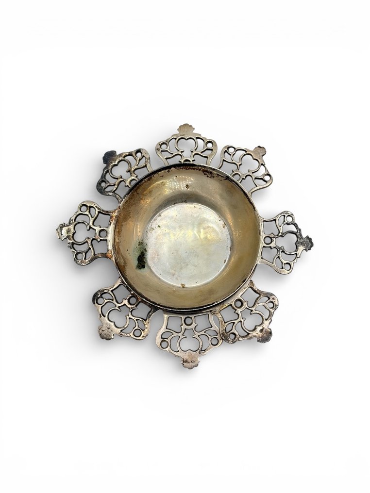 Kulho (4) - Porringers de asas - Hopeoitu messinki #2.1