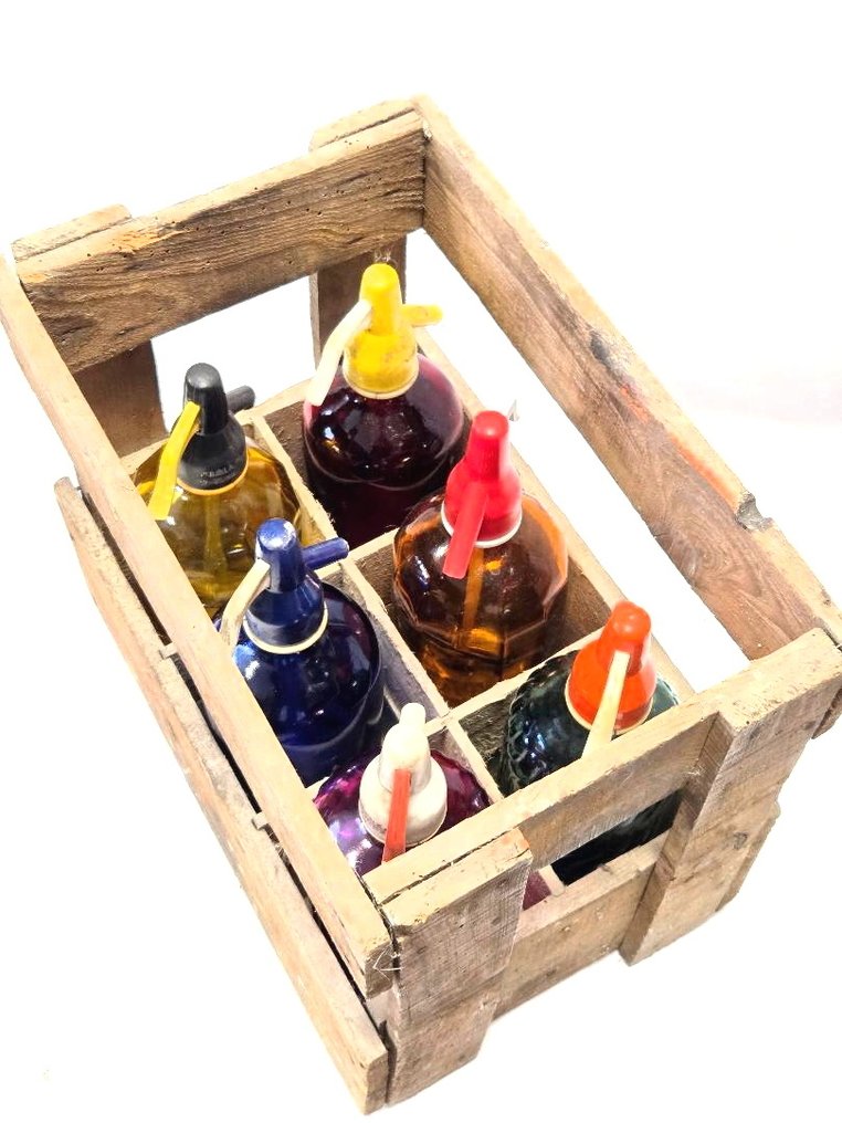 Siphon - Sechs Vintage-Siphons in Holzbox #1.0