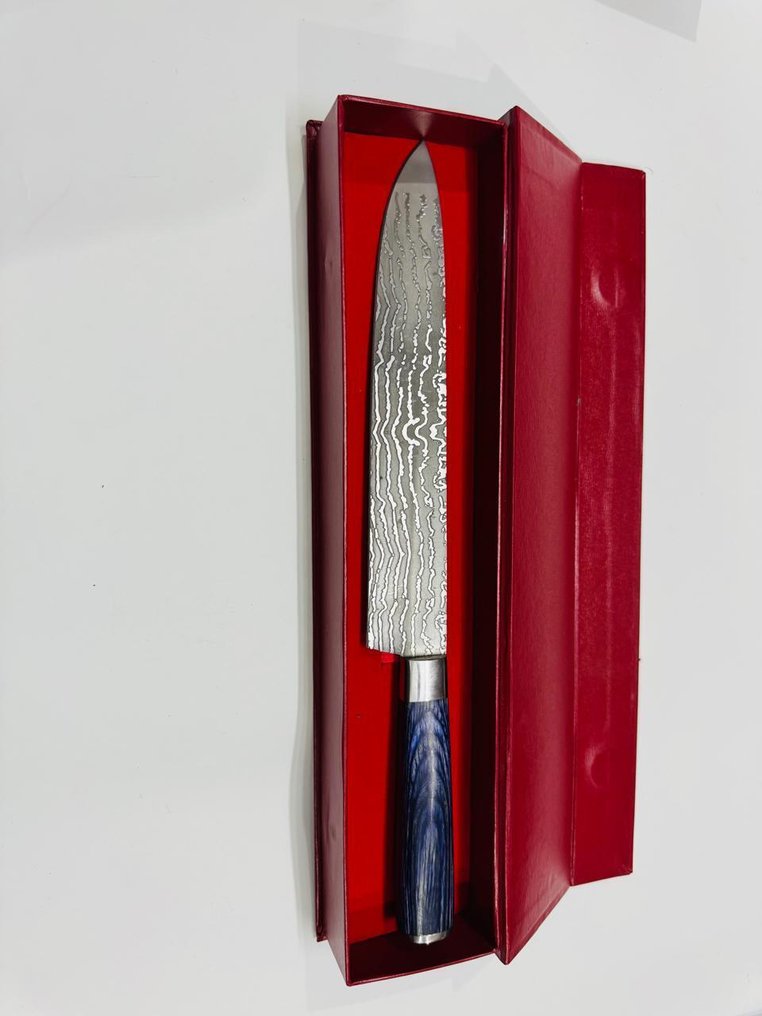 Μαχαίρι κουζίνας - Ιαπωνικό μαχαίρι λαχανικών (0120) - VG 10 ατσάλι, λιγότερο ατσάλι και χειρολαβή από εξωτικά ξύλα. - Ιαπωνία - Ιαπωνικό μαχαίρι λαχανικών #1.0