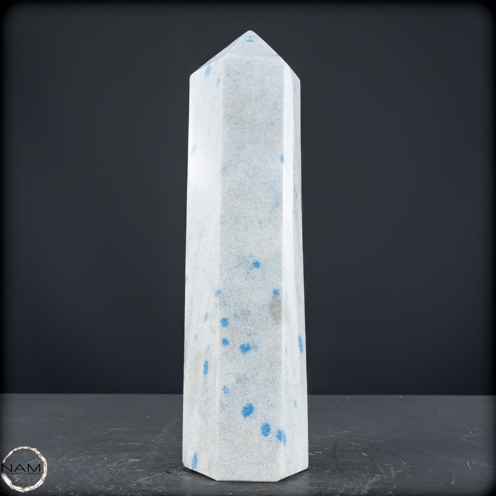 K2 Obelisk uit Madagaskar – Het blauw van de wijsheid in de steen van de helderheid.- 984.17 g #3.2