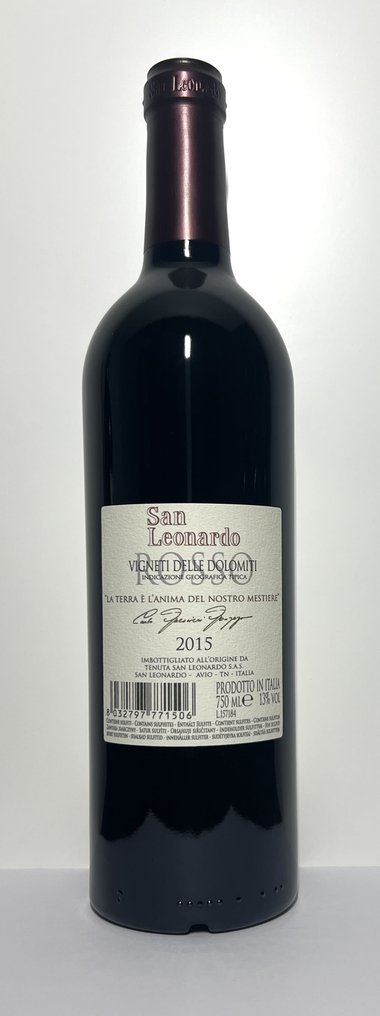 2015 Tenuta San Leonardo, San Leonardo - Τρεντίνο-Άλτο Άντιτζε - 1 Φιάλη (0,75L) #1.0