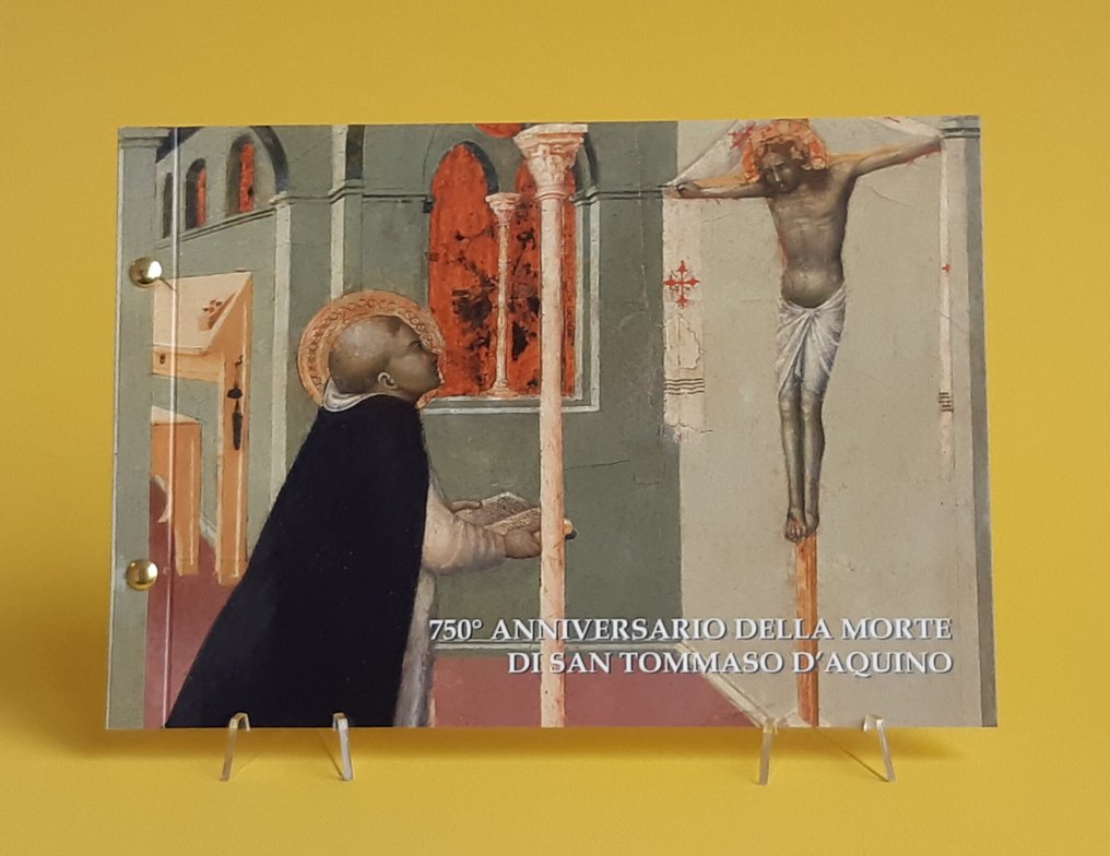 Vatican. 2 Euro 2024 "San Tommaso d'Aquino" - Busta Filatelico Numismatica  (Fără preț de rezervă) #1.0