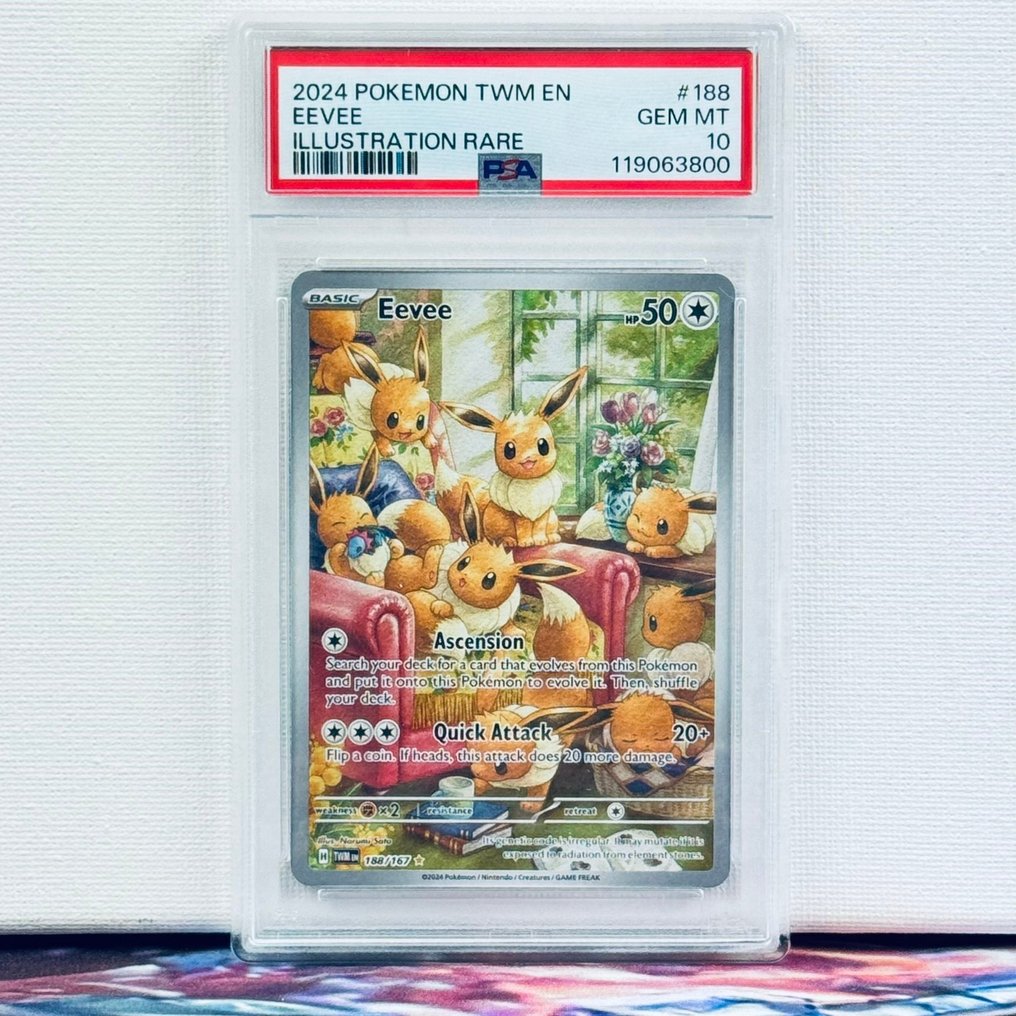 Pokémon Graded card - Eevee 188 - Pokémon - PSA 10 #1.0