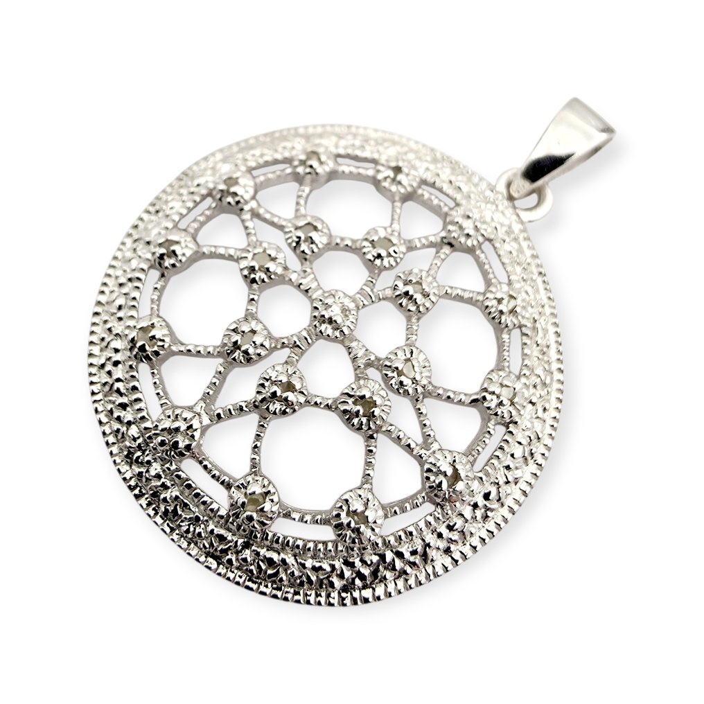 No reserve price - Pendant Silver - Diamond (Certified) #4.3