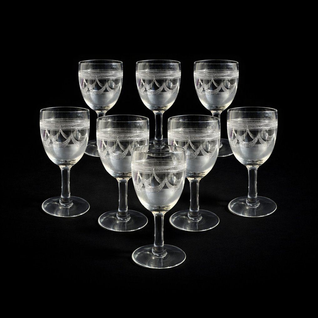 Borospohár (8) - Kristály - gravírozott #1.0