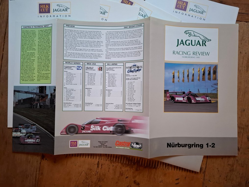 Informations presse - Jaguar - Silk Cut - XJR-14 - Racing Review Nürburgring - 1991 #4.3