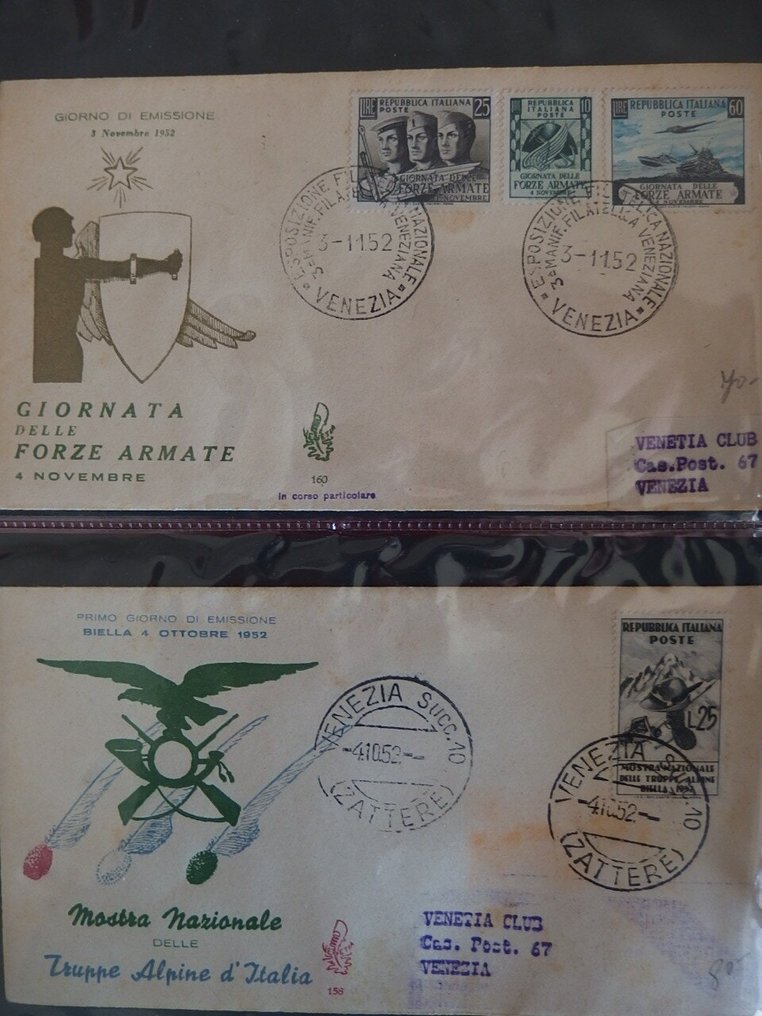 Italian Republic 1952/2000 - FDC Venetia collection also traveled. #4.3